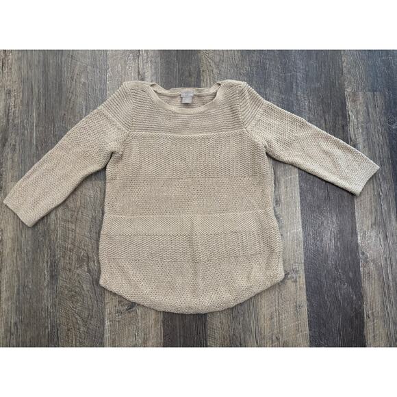 Chico's Women's Beige Knit Sweater Size 0 - Picture 3 of 7